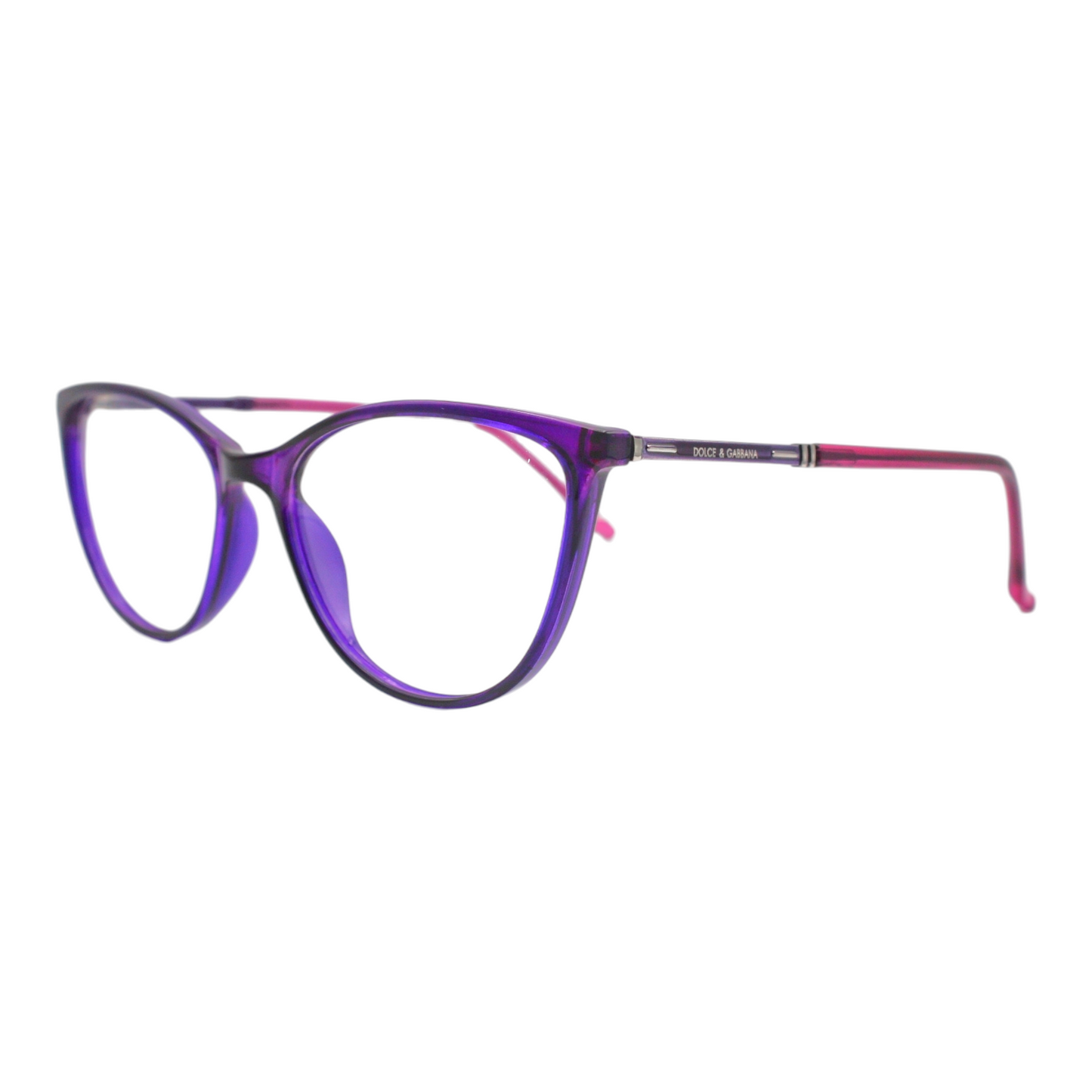 Dolce & Gabbana-88613-Cat Eye-Plastic With Metal Sides